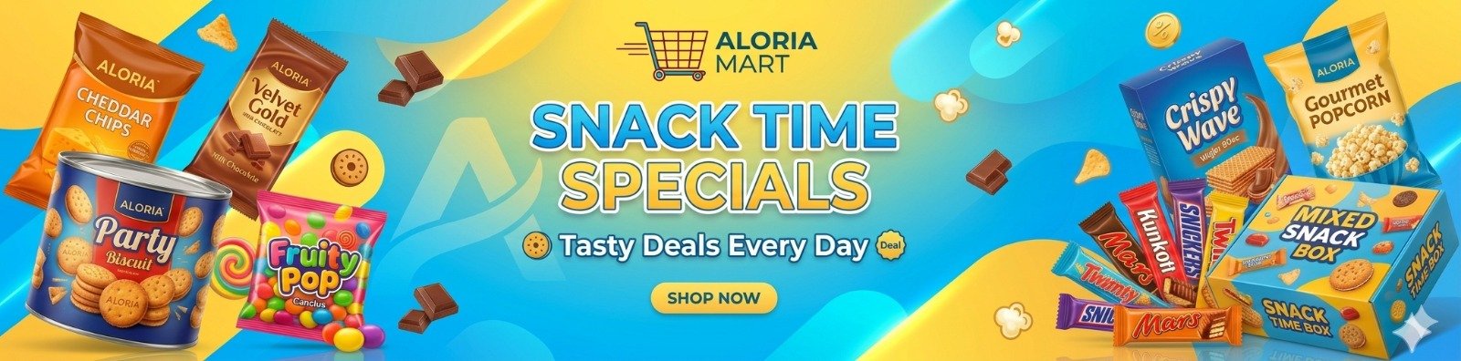 AloriaMart Snack Time Specials — Tasty Deals Every Day
